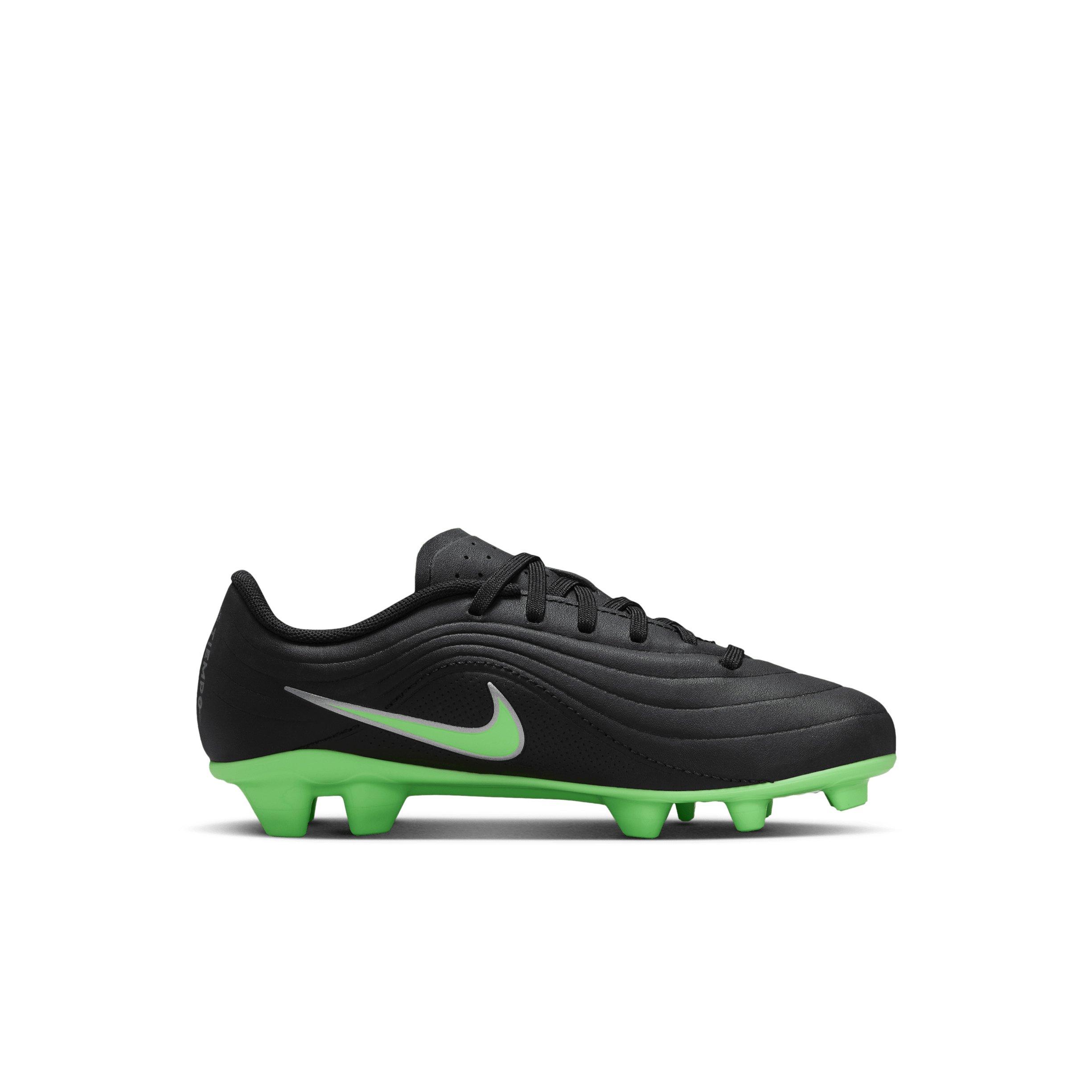 Nike Tiempo Maestro Club MG "Black/Black/Illusion Green" Preschool Kids' Soccer Cleat